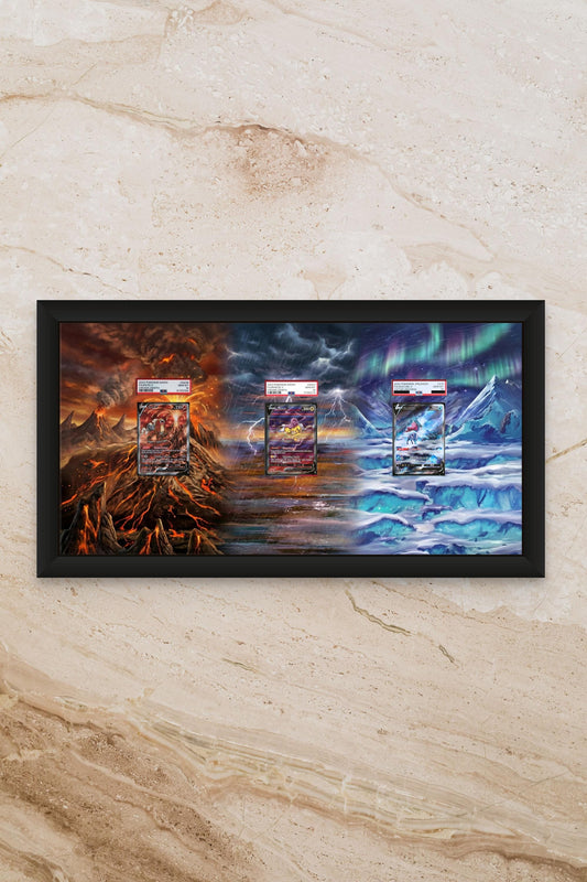 Entei Raikou Suicune Display Frame: Crown Zenith Legendary Beasts Pokemon Gift
