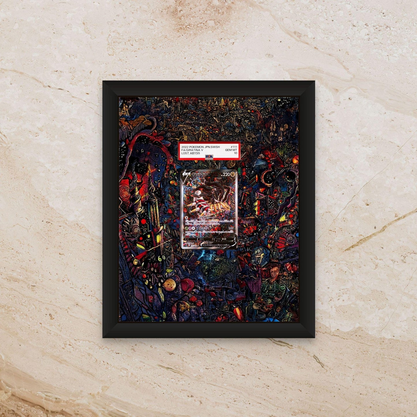Giratina V Alternate Art Display Lost Origin 186 - 8x10 Frame (Raw/Graded cards)