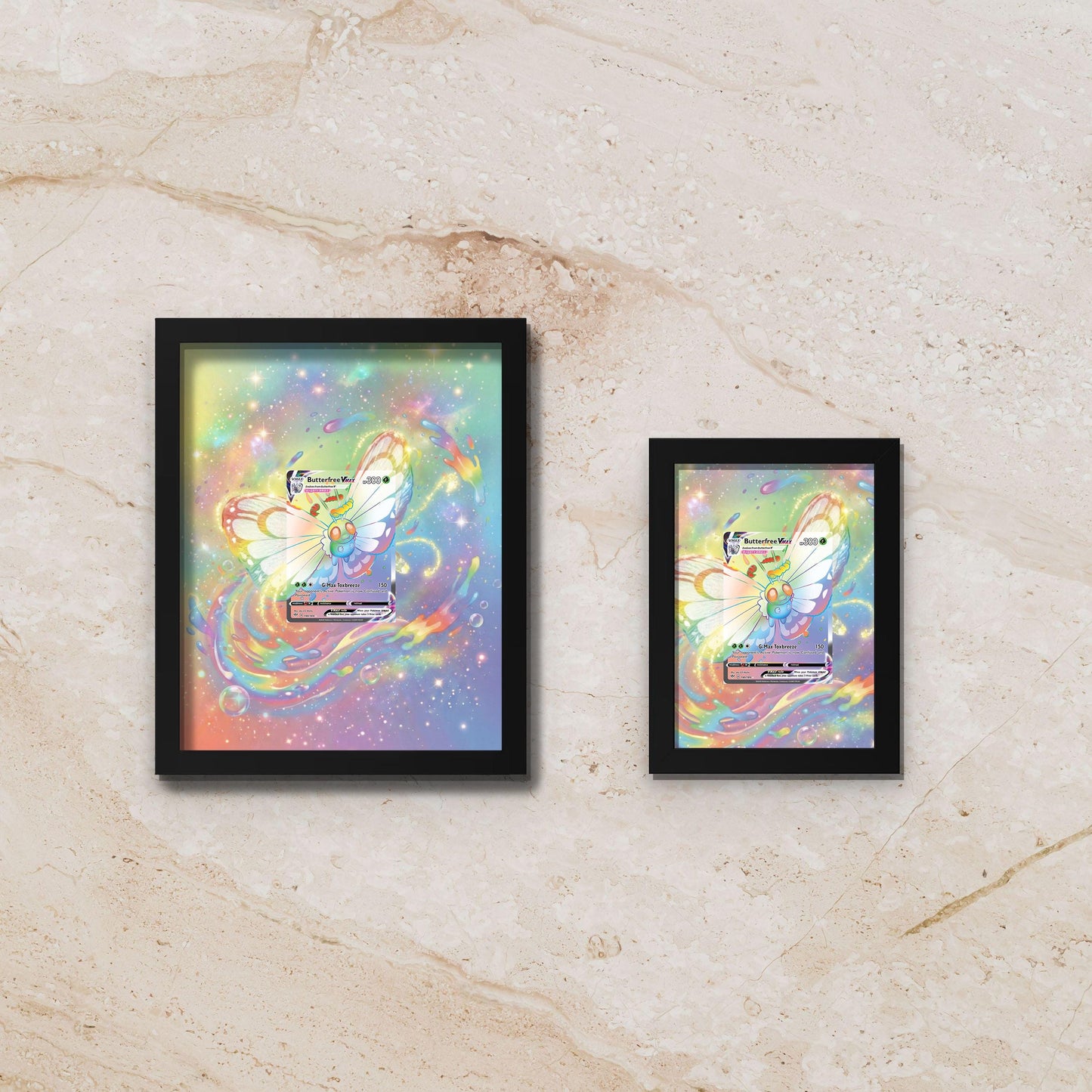 Butterfree VMAX Extended Art Display – 8x10 Pokemon Frame (Raw/Graded)