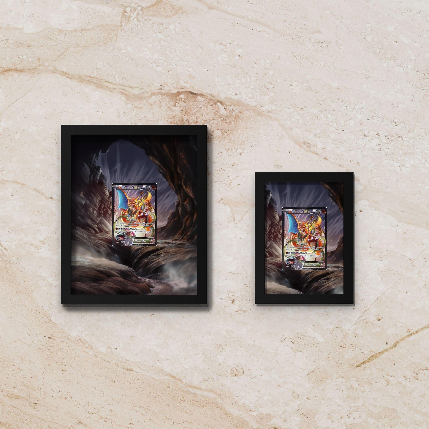 Charizard #276 Display Frame – Pokémon Card Art | Frame for Raw or Graded Cards