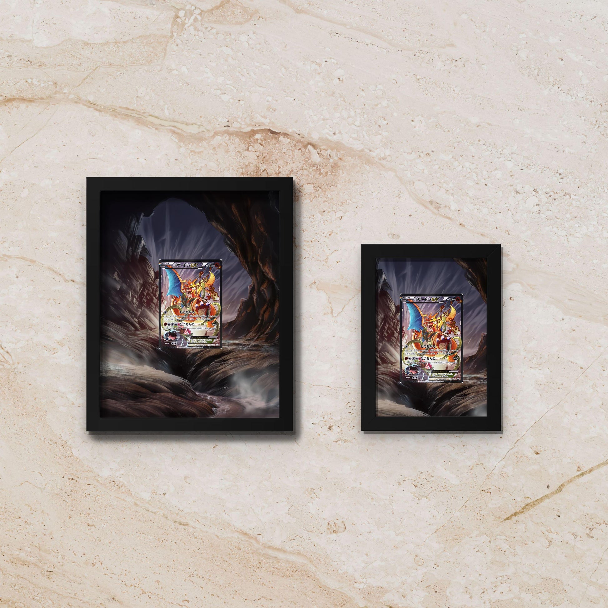 Charizard #276 Display Frame – Pokémon Card Art | Frame for Raw or Graded Cards