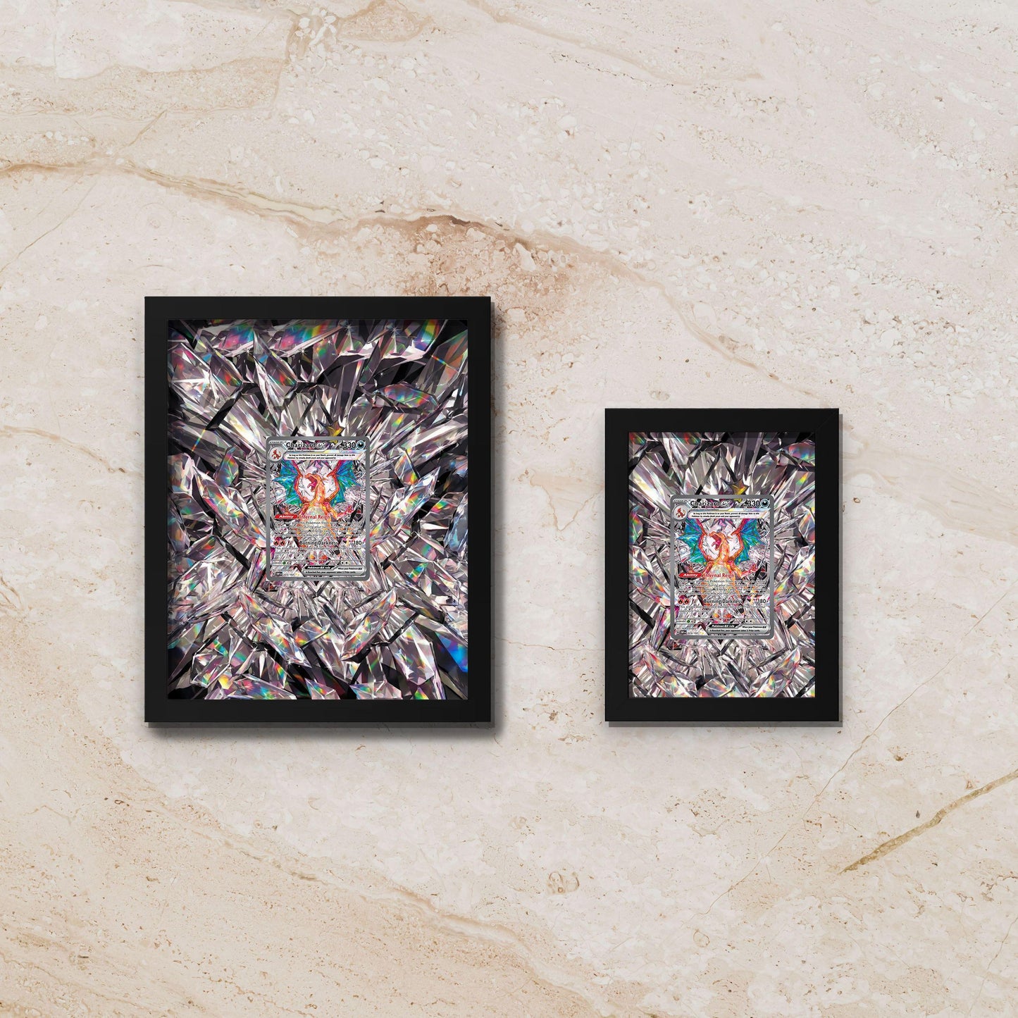 Charizard ex Display Obsidian Flames – 8x10 Frame (Raw/Graded cards)