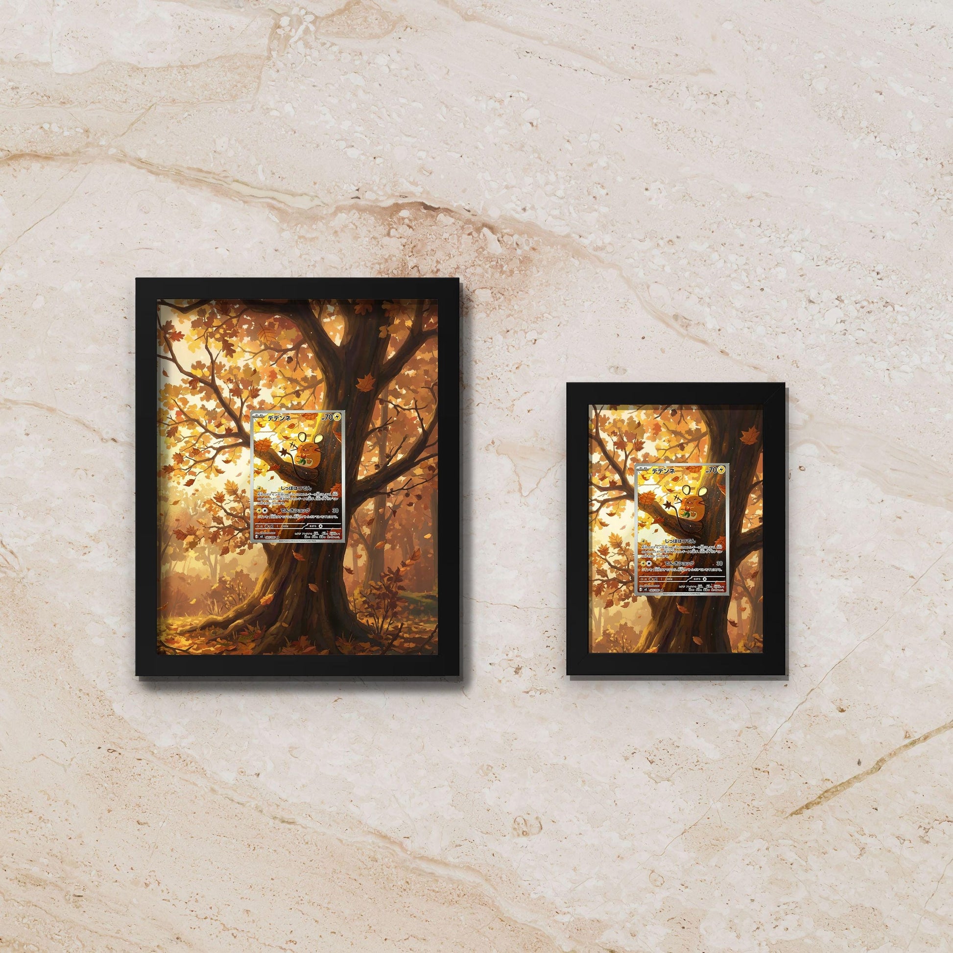 Dedenne Perfect Order Display [High Definition] – Antenna Pokémon Extended Art Shadowbox | Premium Frame for Raw or Graded Cards