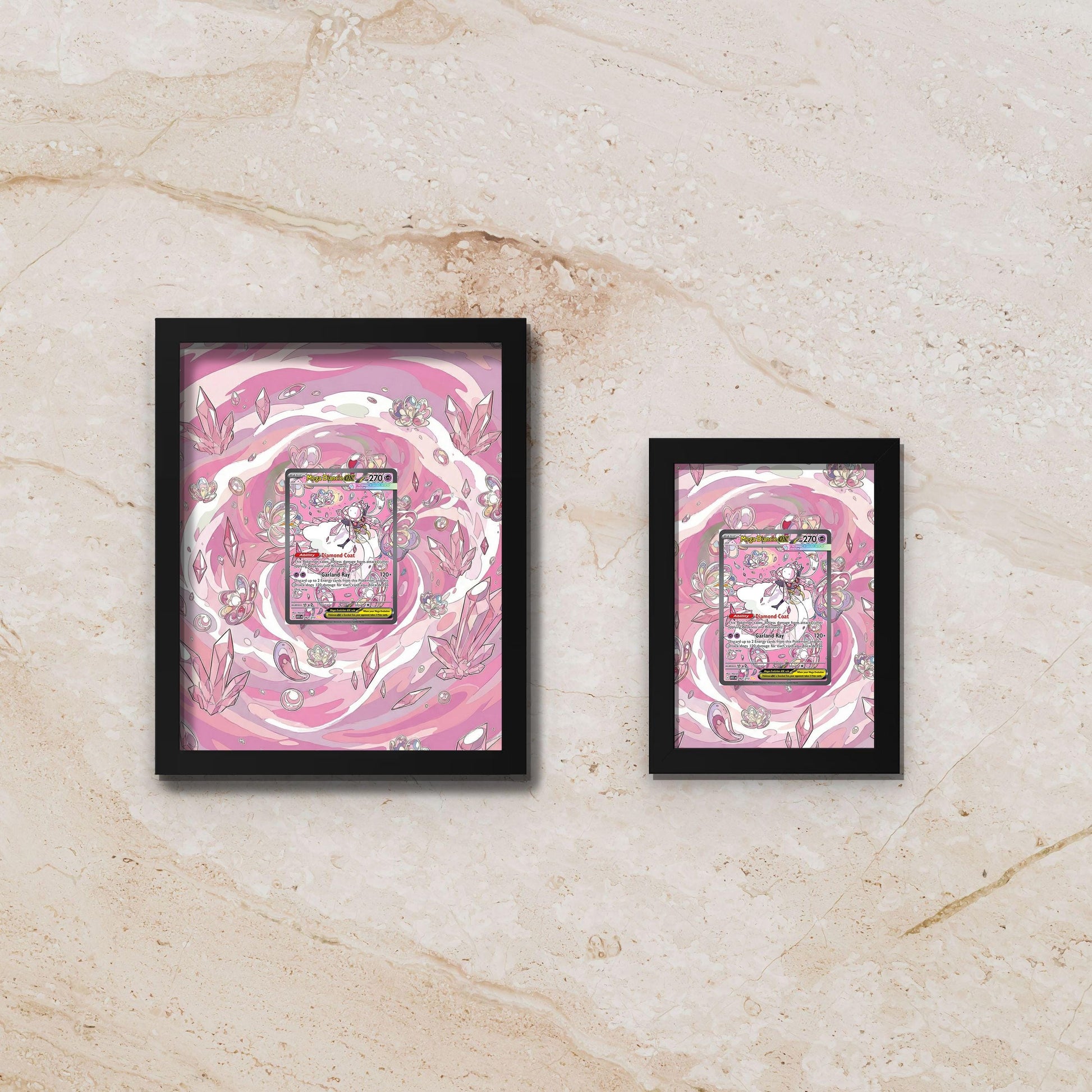 Diancie Pokemon Ascended Heroes Extended Art Display – 8x10 Frame (Raw/Graded)