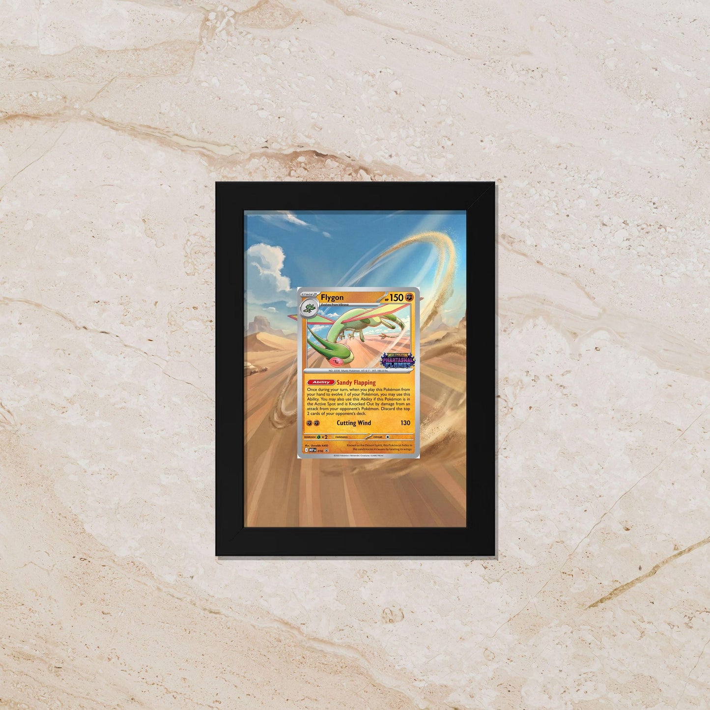 Flygon Card Display Extended Art – 8x10 Frame (Raw/Graded)