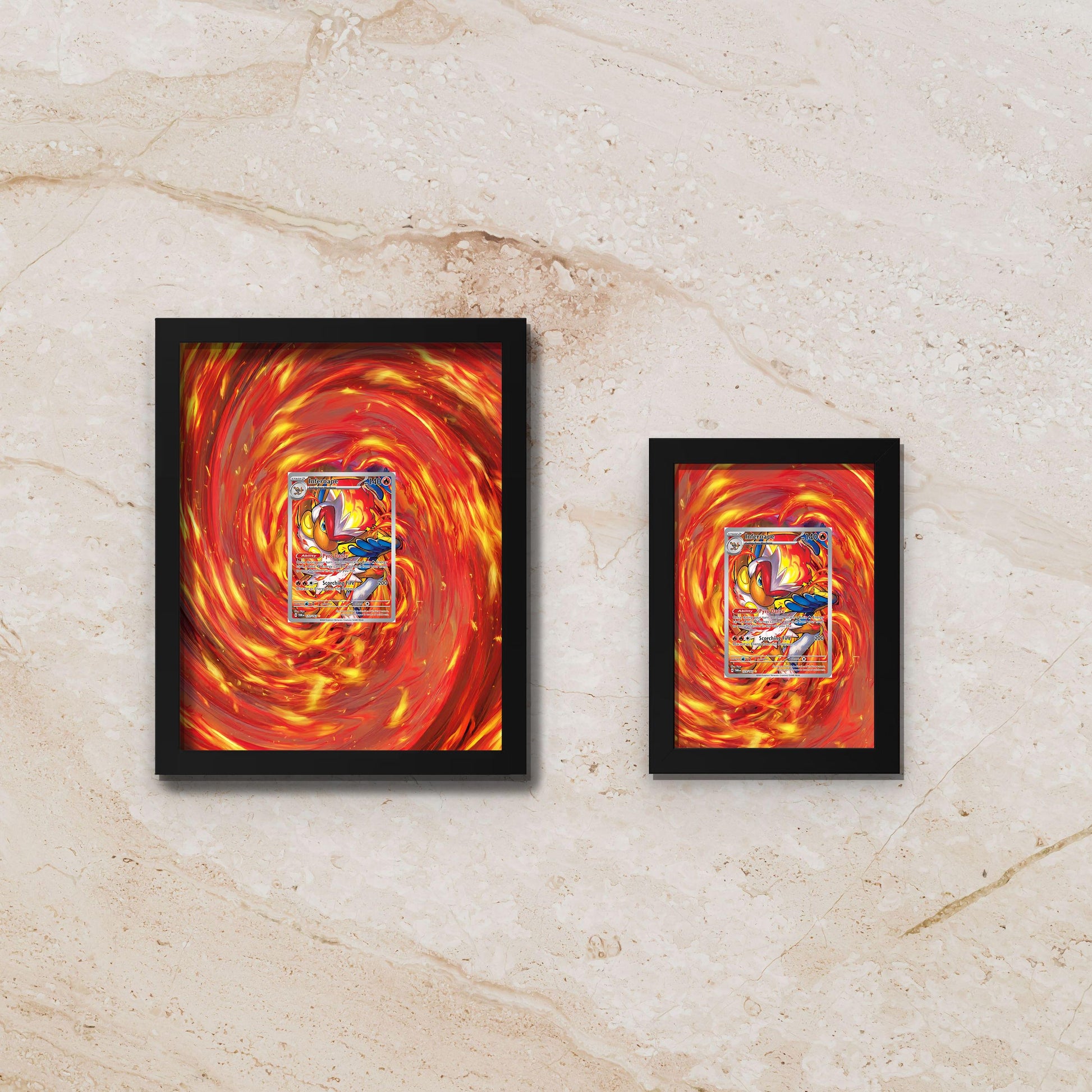 Infernape Twilight Masquerade Display Frame – Pokémon Card Display | 8x10 Perfect Raw Display