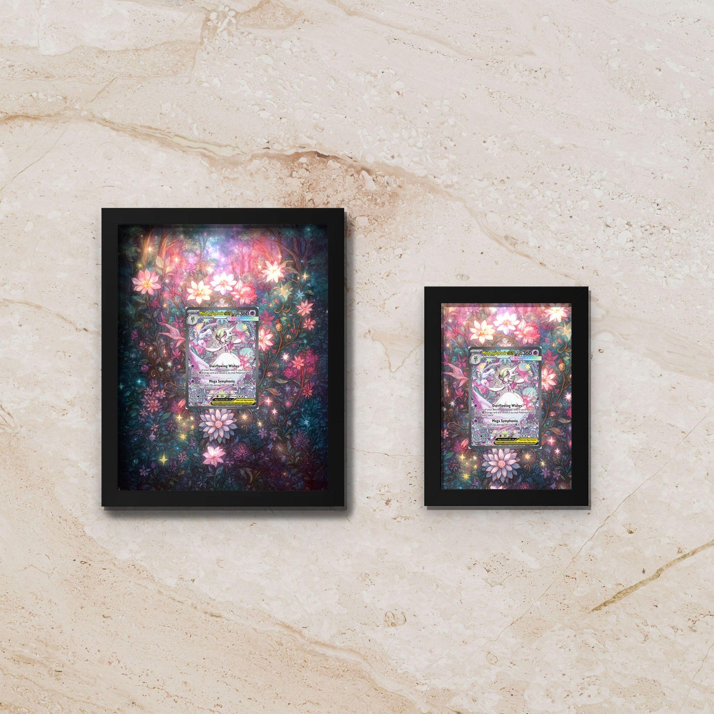 Mega Gardevoir EX Display Frame – Mega Evolution Pokémon Card Art | 8x10 Frame for Raw or Graded Cards