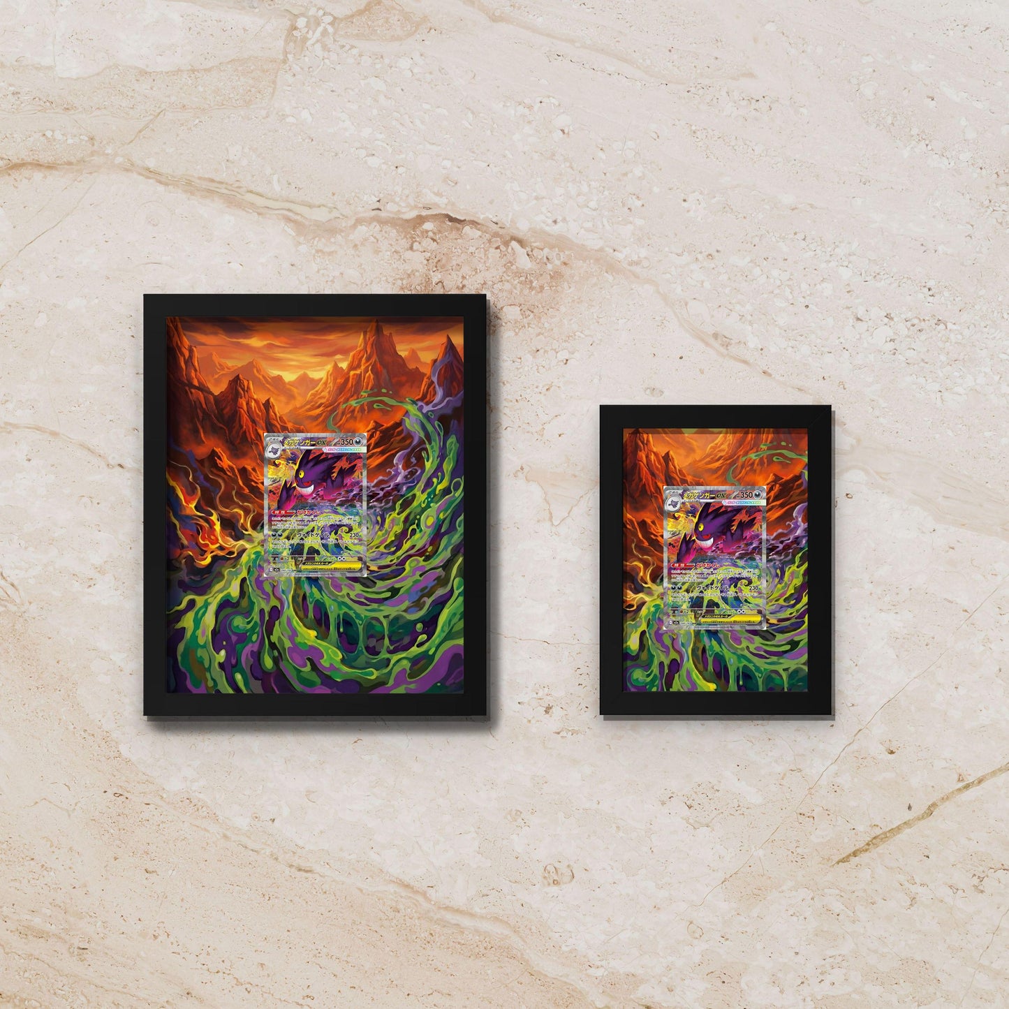 Mega Gengar Display Frame – Ascended Heroes Pokémon Card Art | 8x10 Frame for Raw or Graded Cards