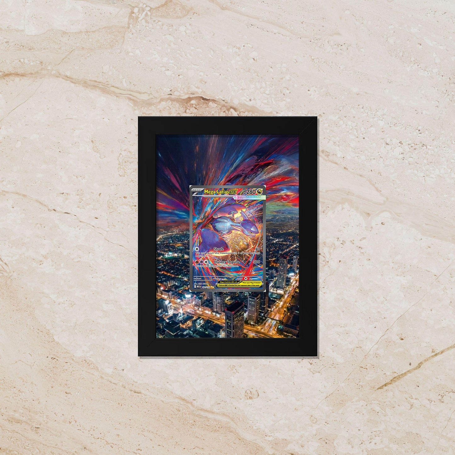 Mega Latias EX Extended Art Display – 8x10 Pokemon Frame (Raw/Graded)