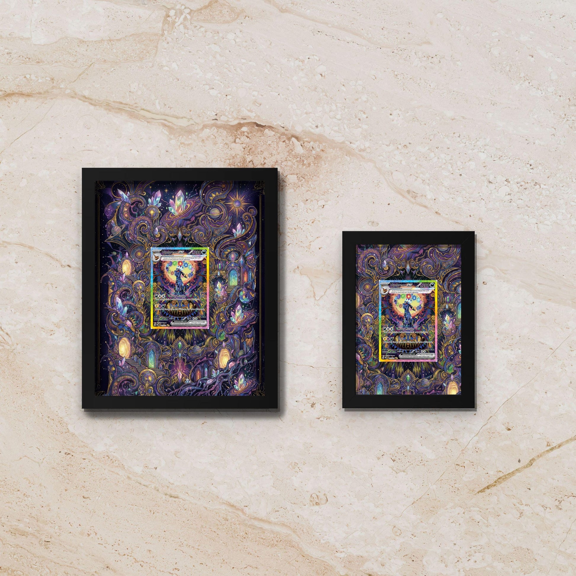 Umbreon Display Frame – Prismatic Evolutions Pokémon Card | 8x10 Frame for Raw or Graded Cards