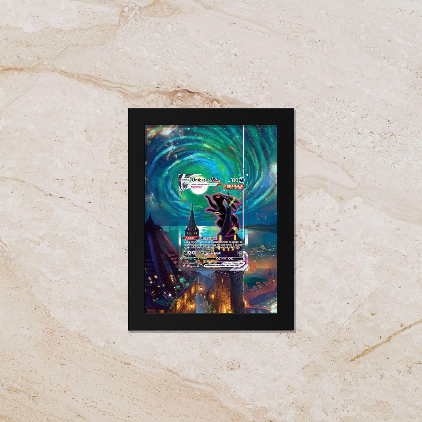 Umbreon Moonbreon Evolving Skies – 8x10 Pokemon Frame (Raw/Graded)