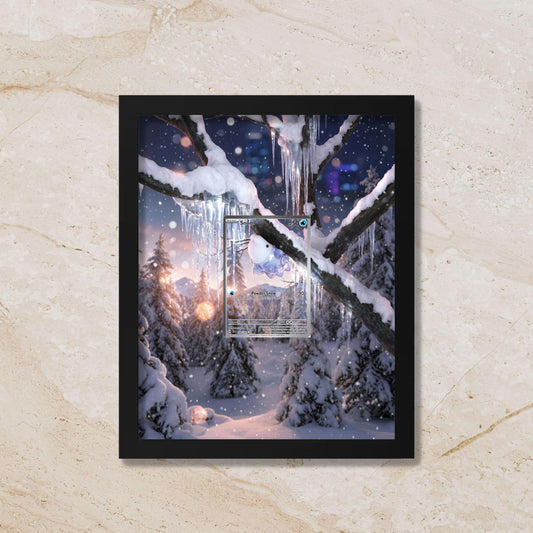 Snom Extended Art Display Frame - Pokemon Chilling Reign| 8x10 Frame (Raw/Graded)
