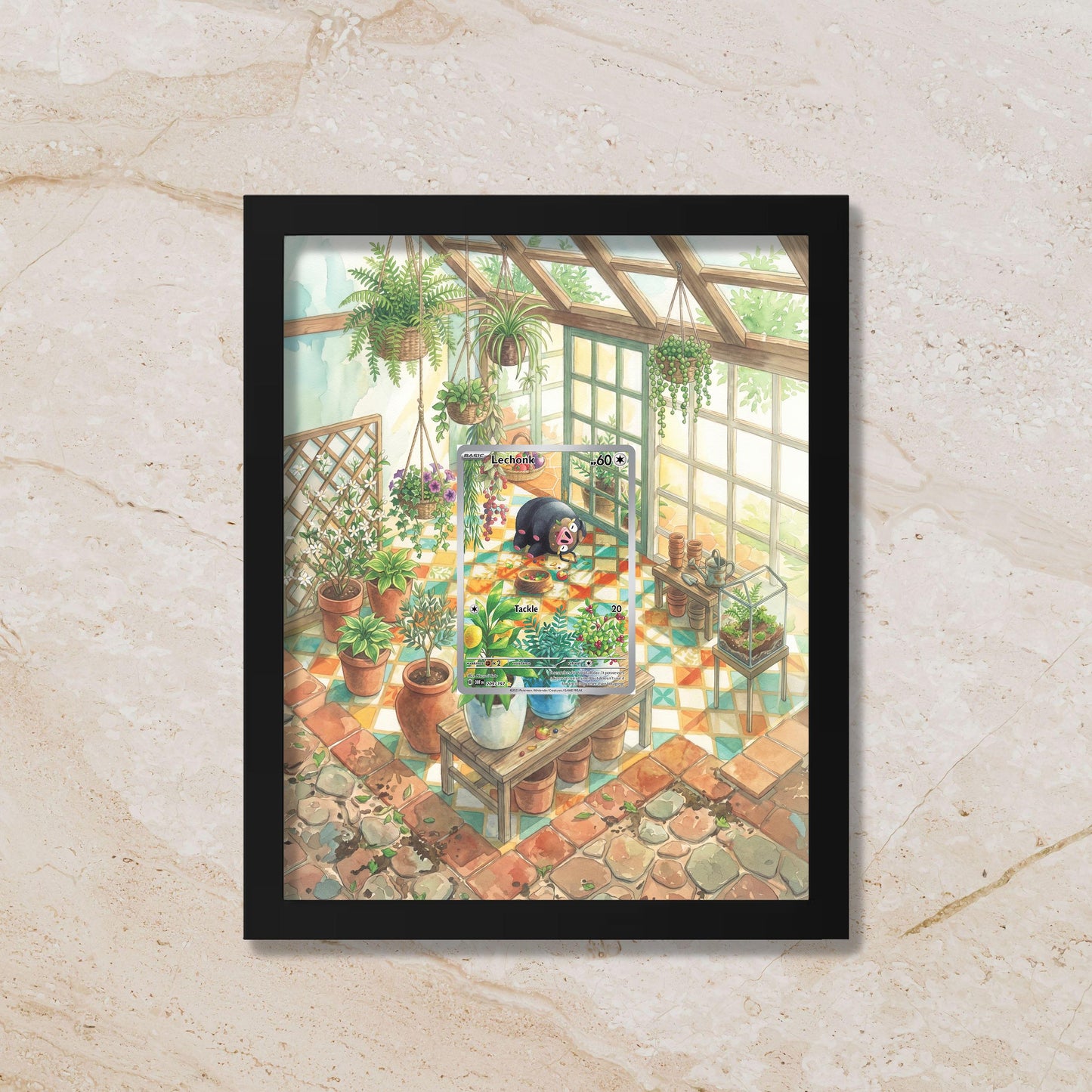 Lechonk Extended Art Display Frame | 8x10 (Raw/Graded Cards)