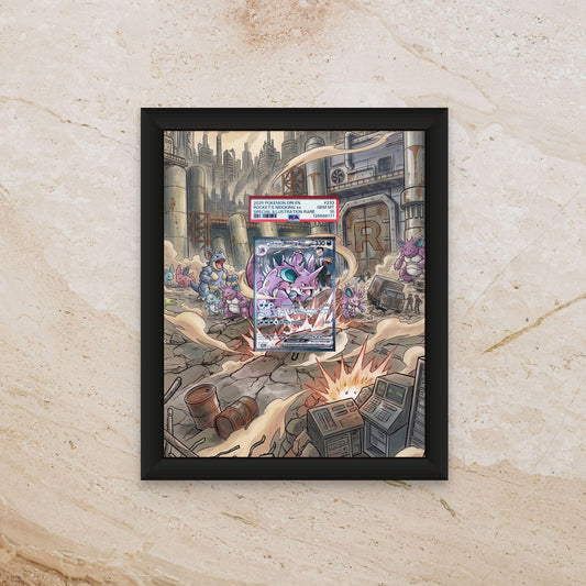 Team Rocket Nidoking Extended Art Display – 8x10 Frame Raw/Graded Card