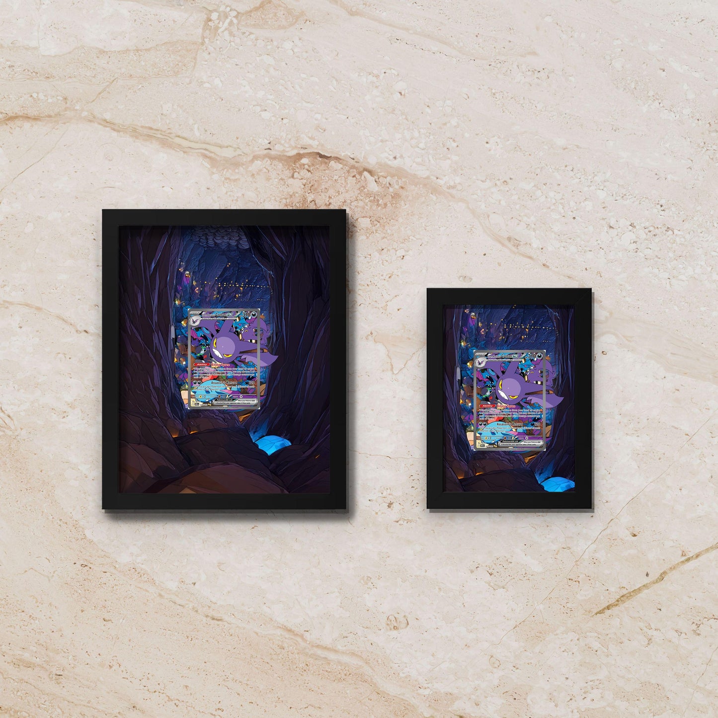 Crobat Display Frame – Destined Rivals Pokémon Card Art | 8x10 Frame for Raw or Graded Cards