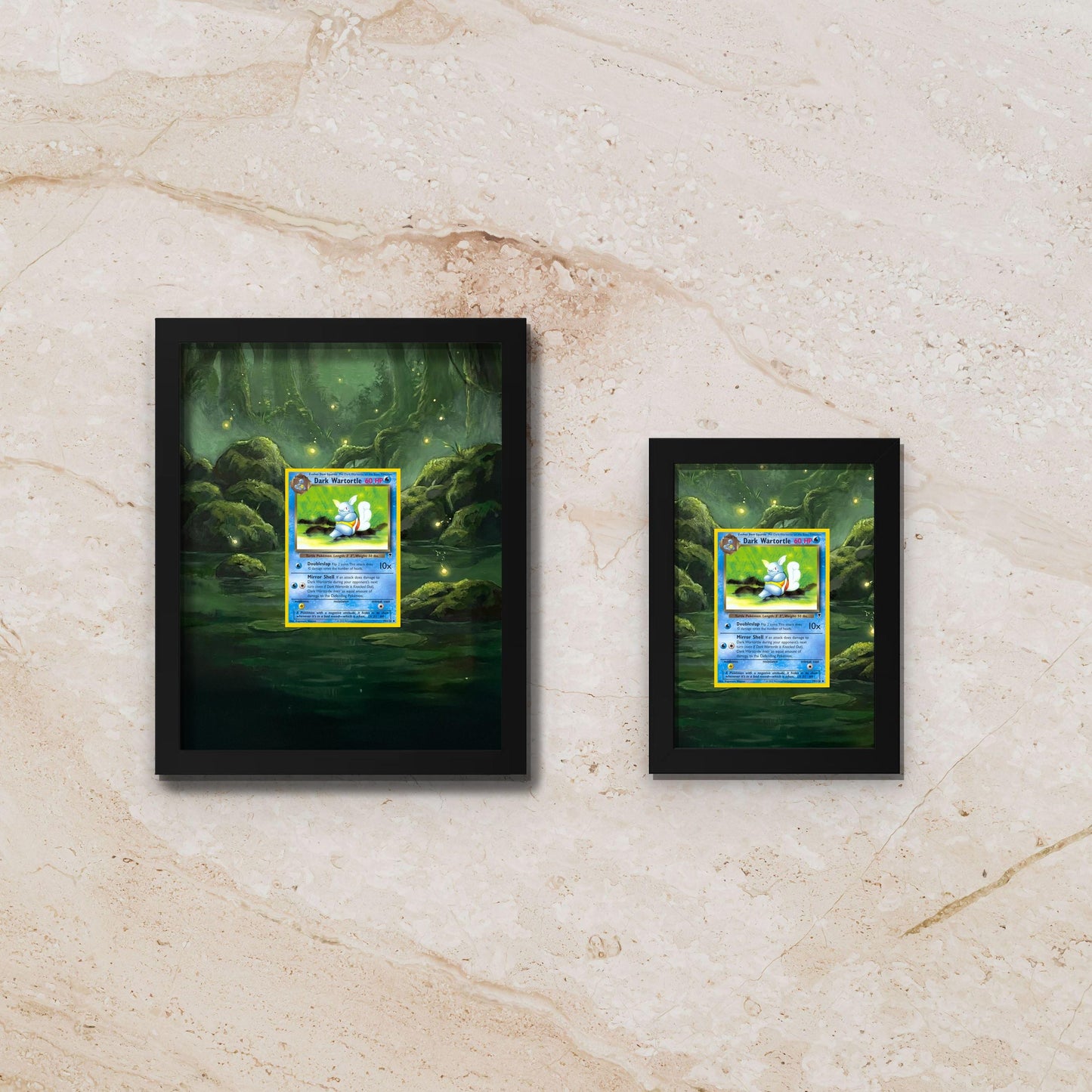 Dark Wartortle Extended Art Frame – 8x10 Pokemon Frame (Raw/Graded)