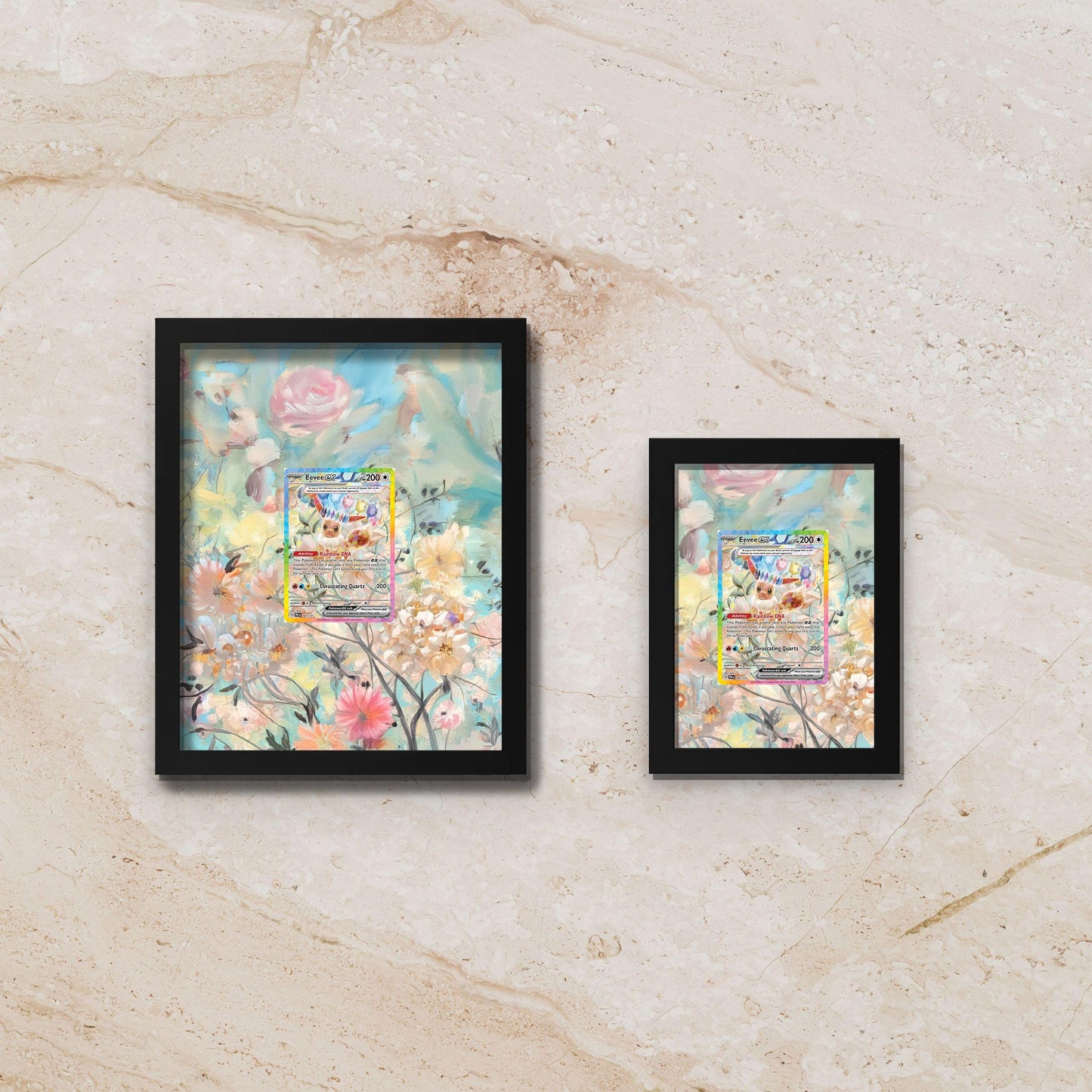 Eevee SIR Display Frame – Prismatic Evolutions Pokémon Card | 8x10 Frame Raw Graded Cards