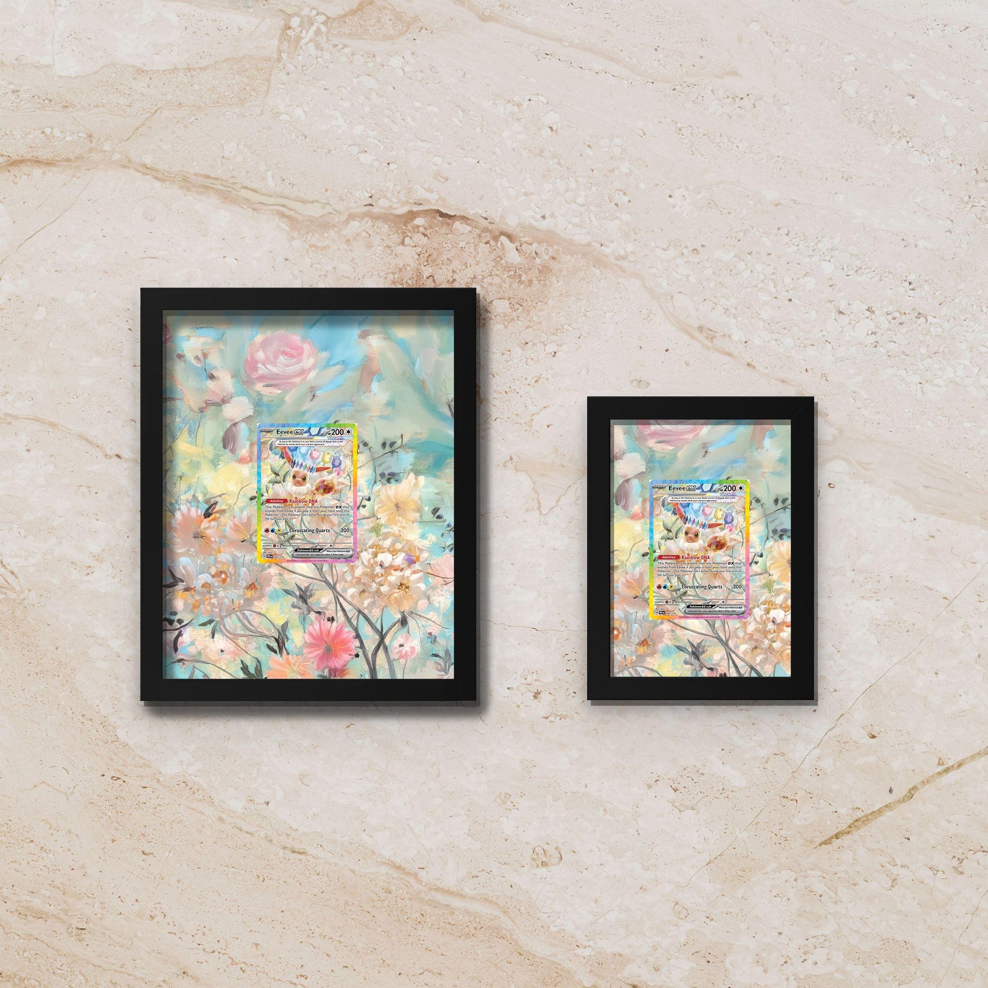 Eevee SIR Display Frame – Prismatic Evolutions Pokémon Card | 8x10 Frame Raw Graded Cards