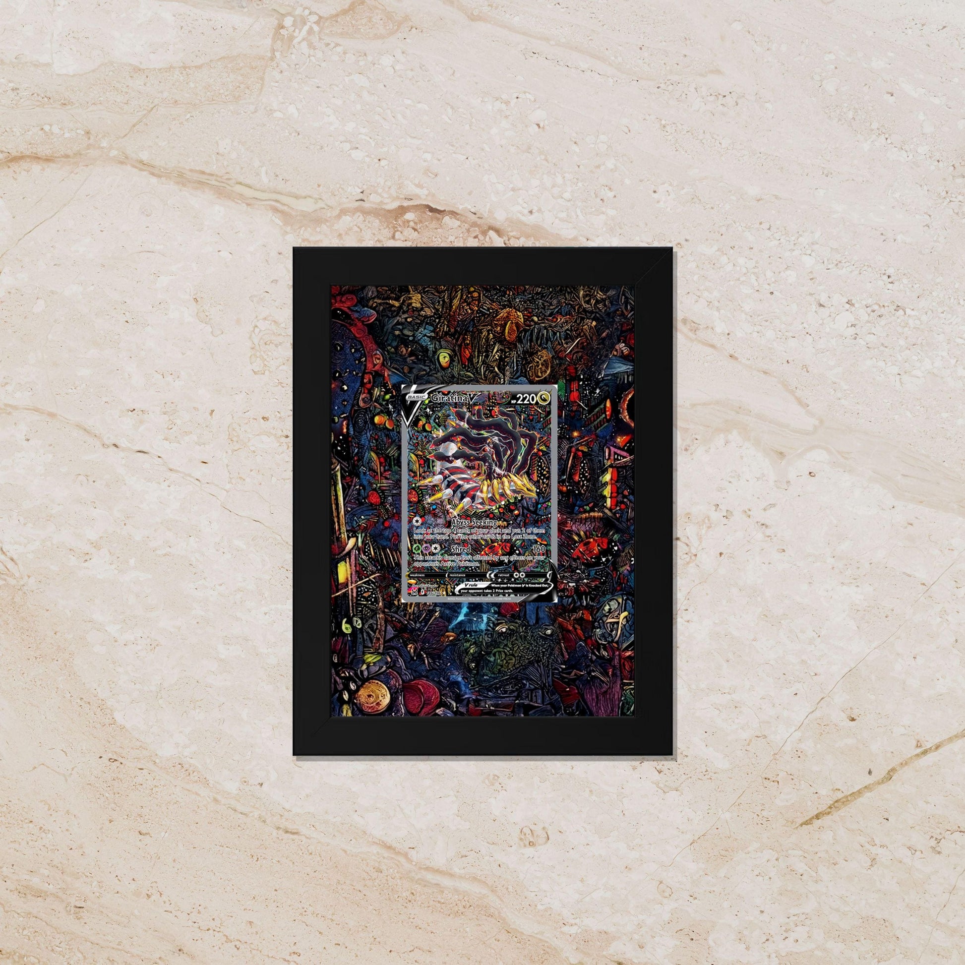 Giratina V Alternate Art Display Lost Origin 186 - 8x10 Frame (Raw/Graded cards)