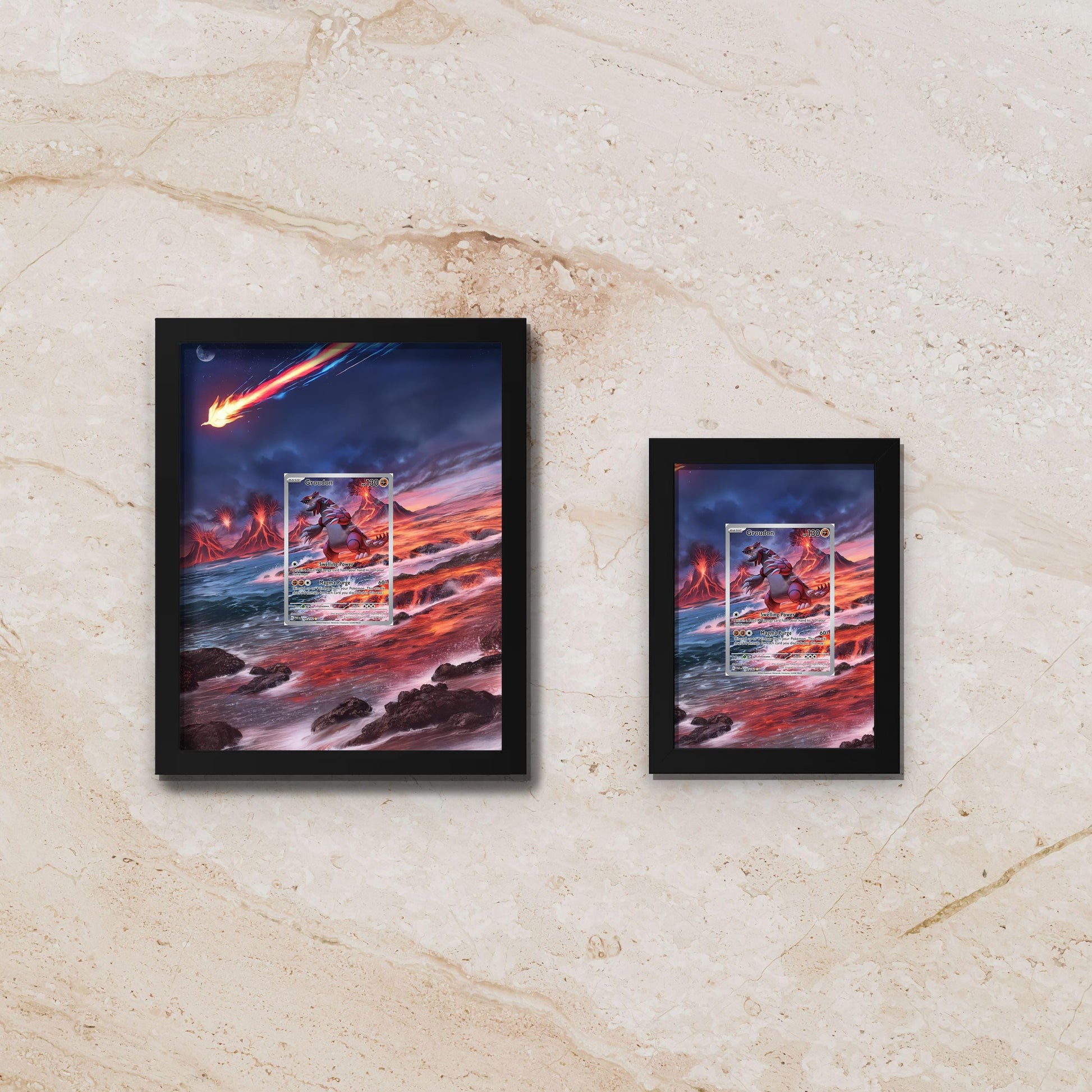 Groudon Display Frame – Paradox Rift Pokemon Card Gift | 8x10 Display