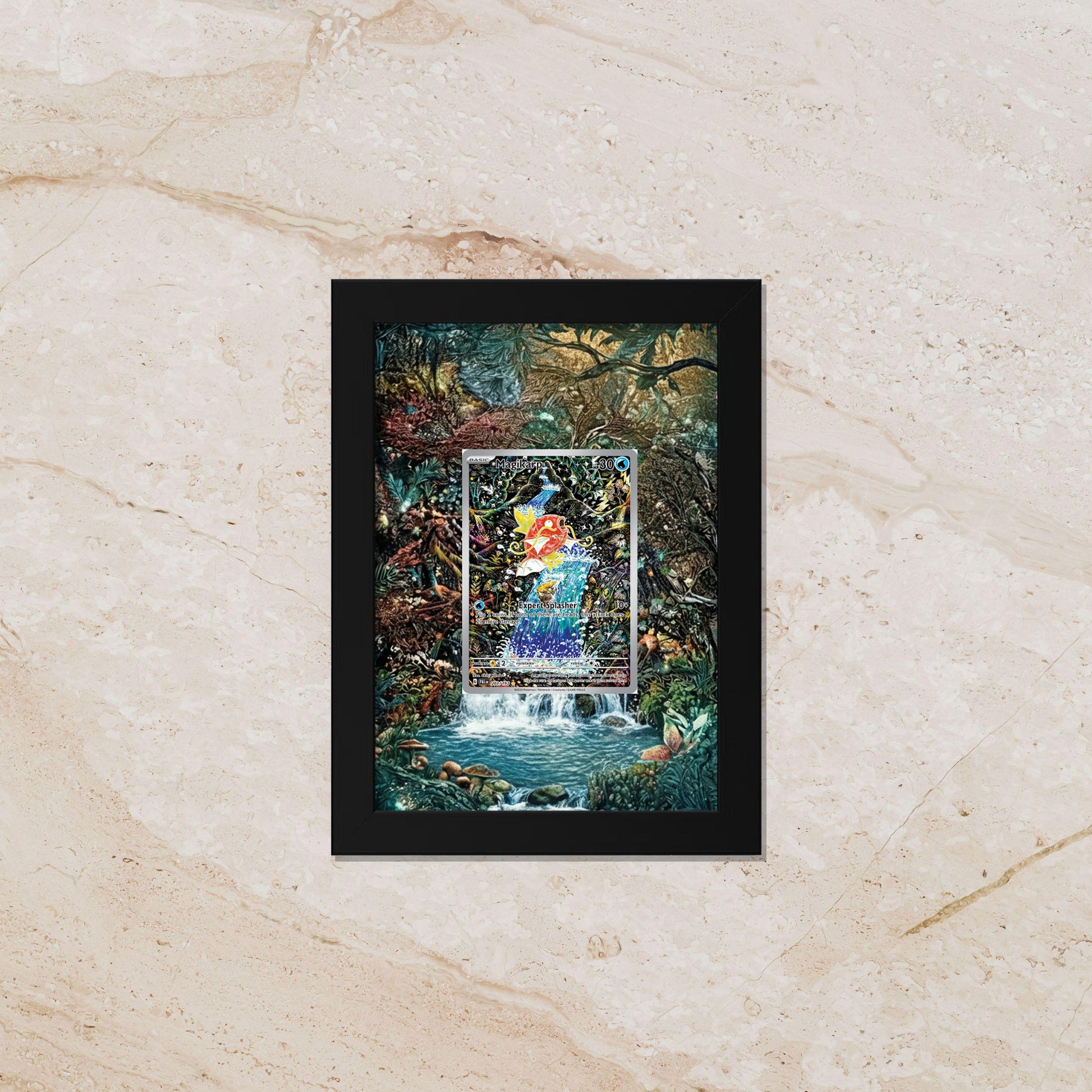 Magikarp Pokémon Card Art – Paldea Evolved – 8x10 Pokemon Frame (Raw/Graded)