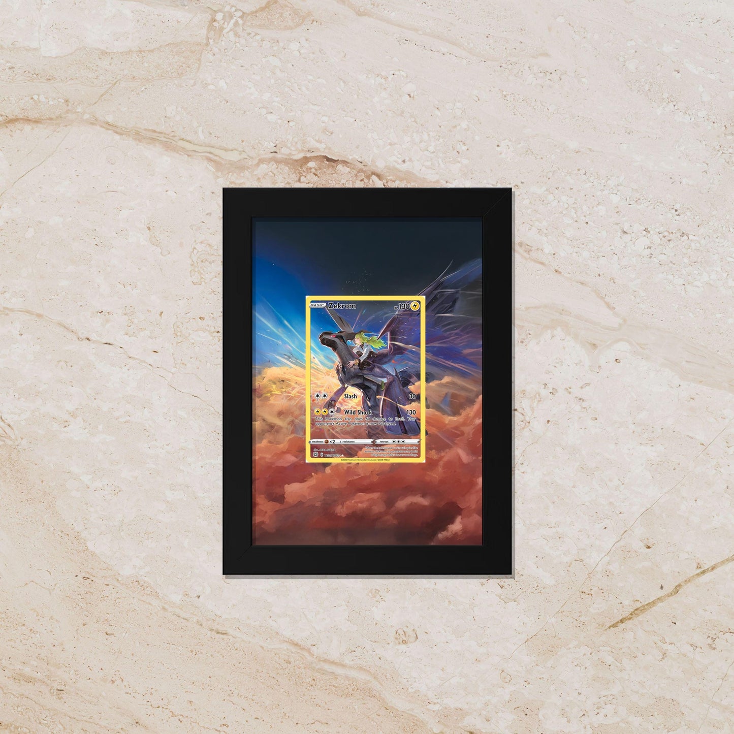 N & Zekrom Display Frame – Brilliant Stars Trainer Gallery | 8x10 Frame