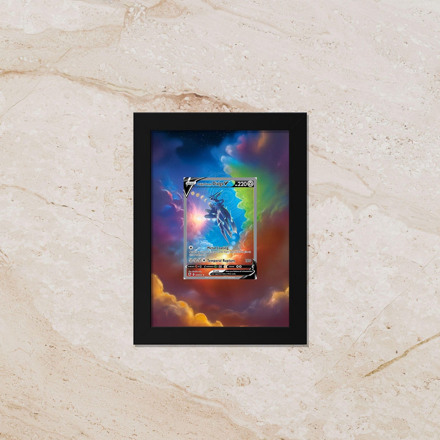 Origin Forme Dialga V Alternate Art Display Frame – Astral Radiance Pokémon Card | 8x10 Frame for Raw or Graded Cards