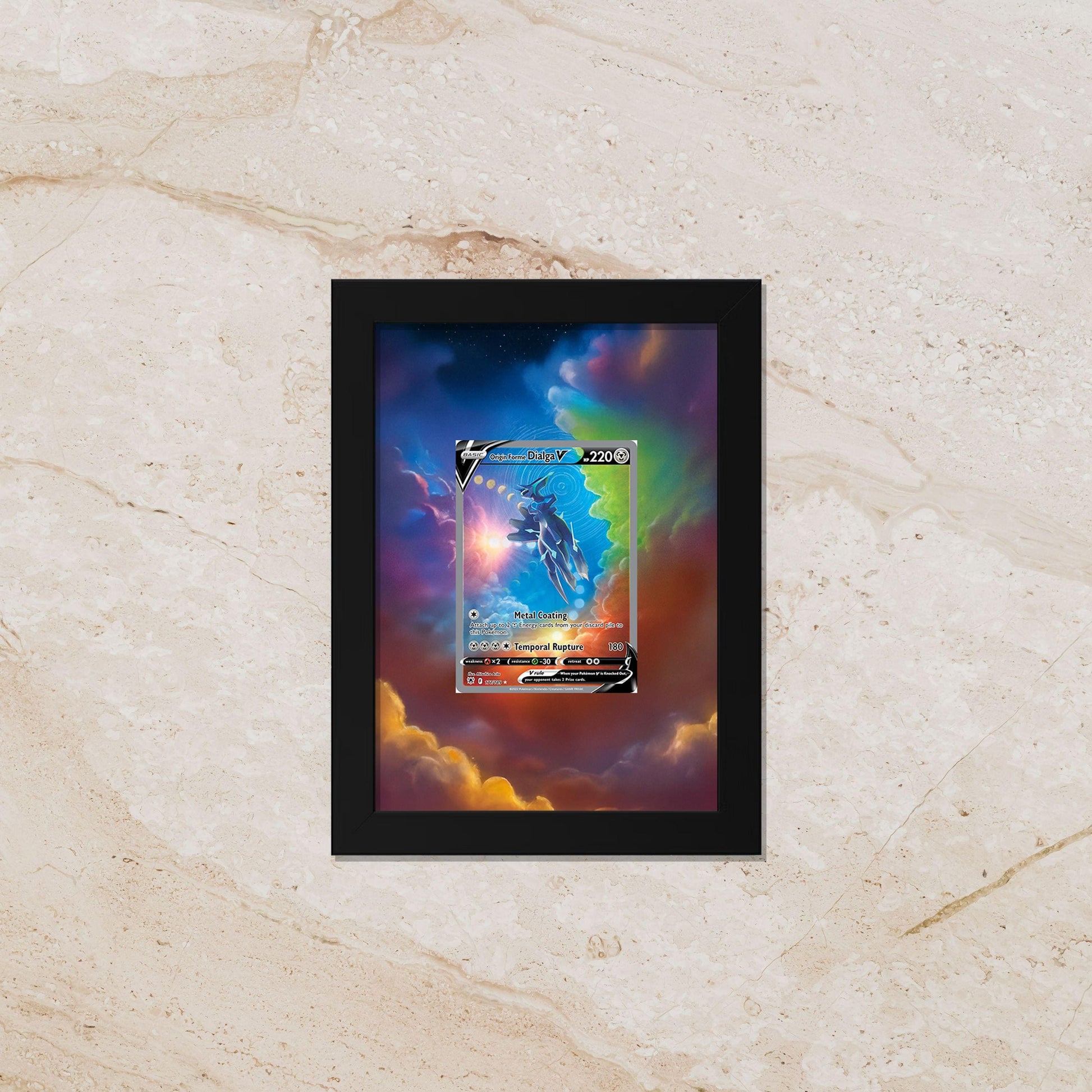 Origin Forme Dialga V Alternate Art Display Frame – Astral Radiance Pokémon Card | 8x10 Frame for Raw or Graded Cards