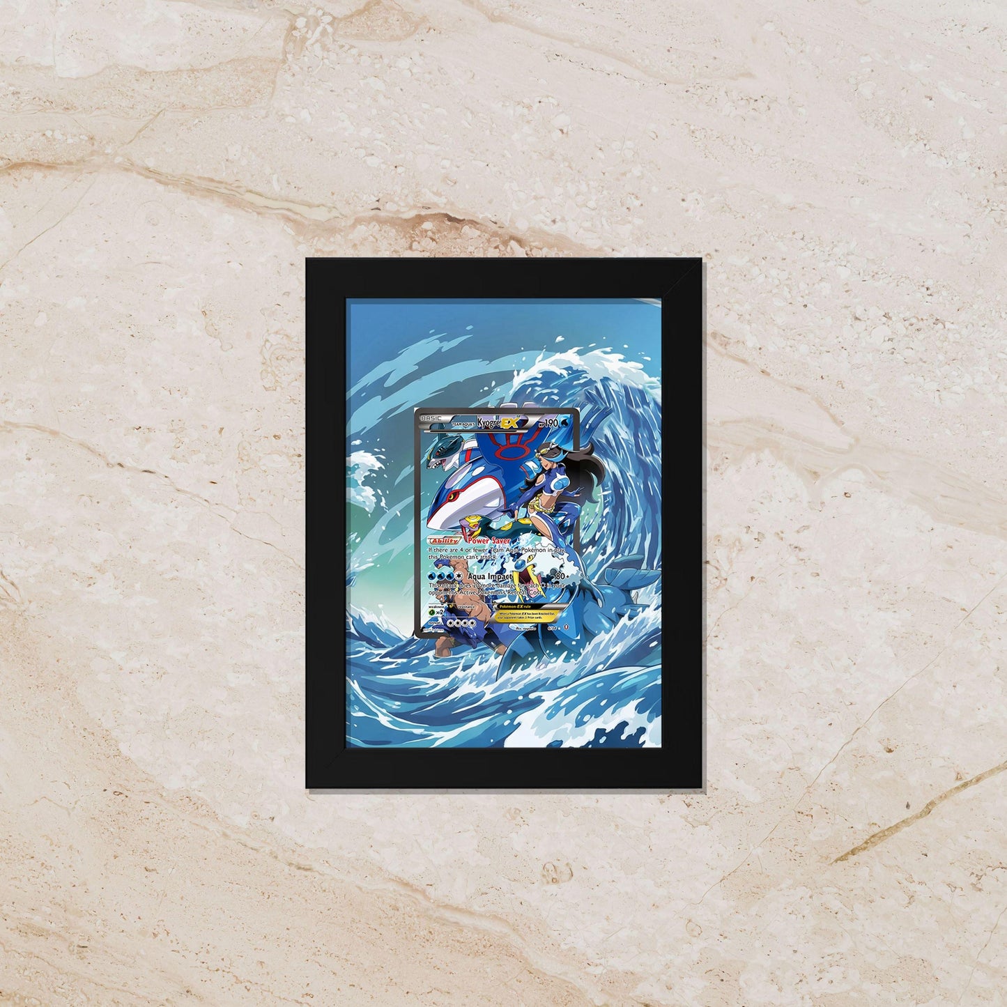 Team Aqua Kyogre Extended Art Display – 8x10 Frame (Raw/Graded cards)