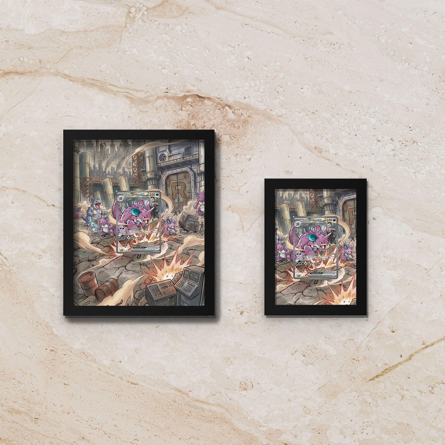 Team Rocket Nidoking Extended Art Display – 8x10 Frame Raw/Graded Card