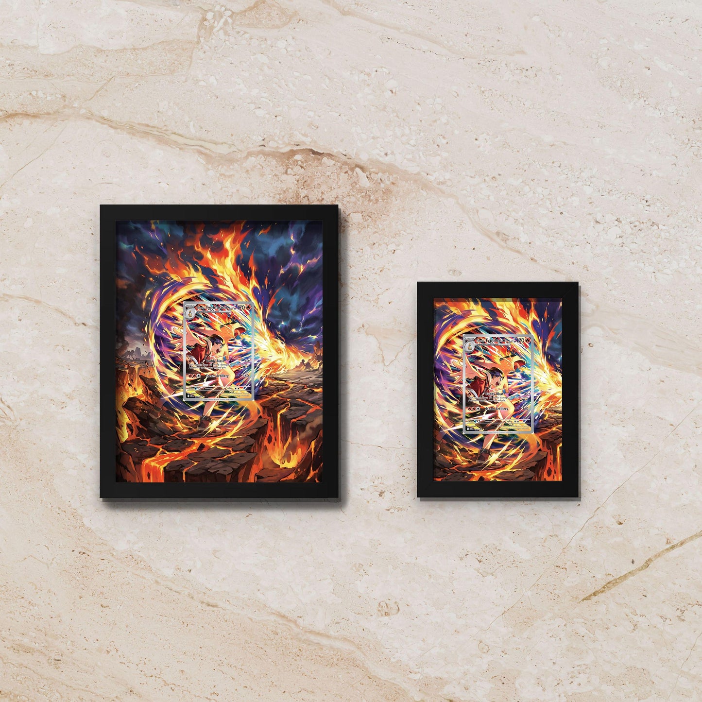 Typhlosion Extended Art Display – 8x10 Frame Raw or Graded Cards