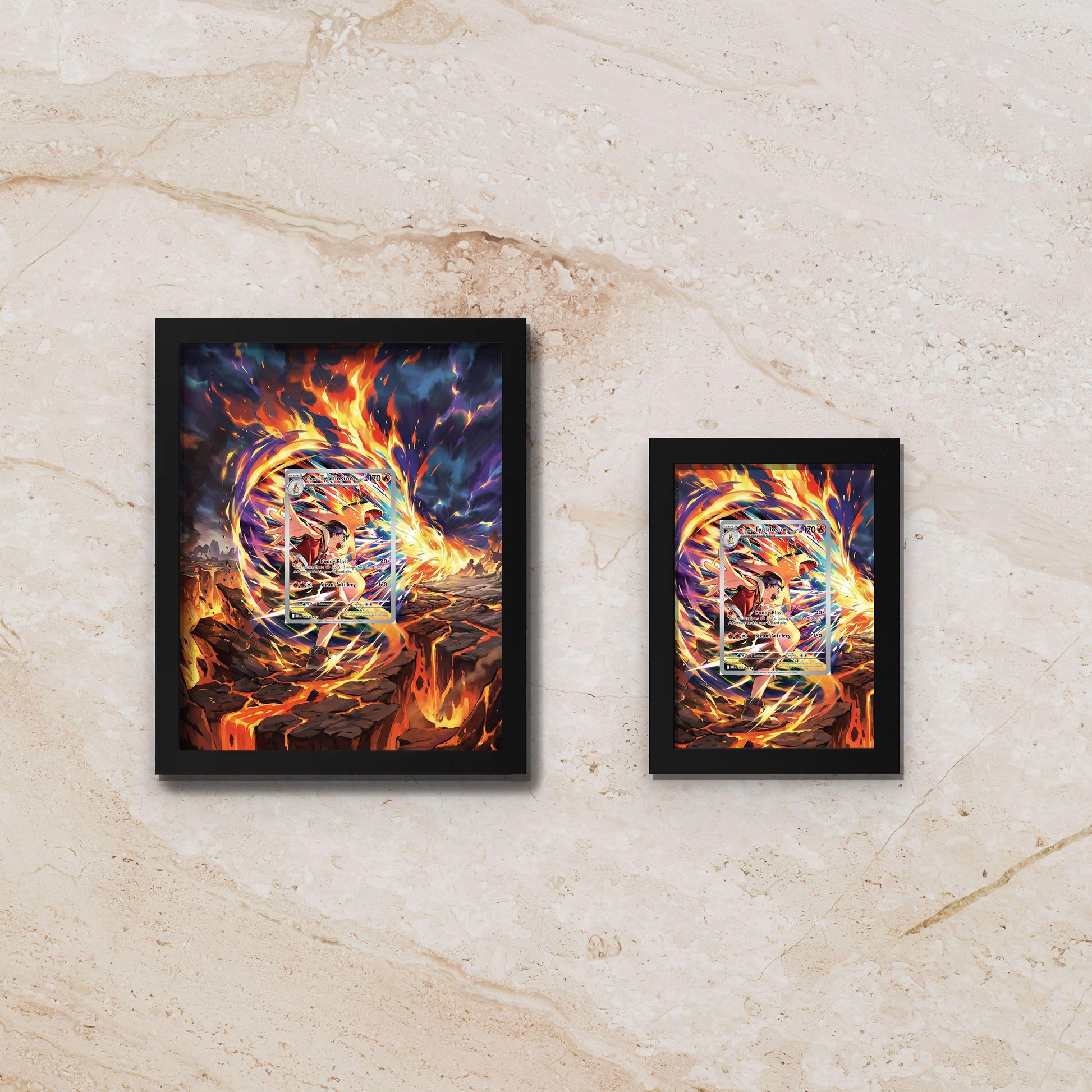 Typhlosion Extended Art Display – 8x10 Frame Raw or Graded Cards