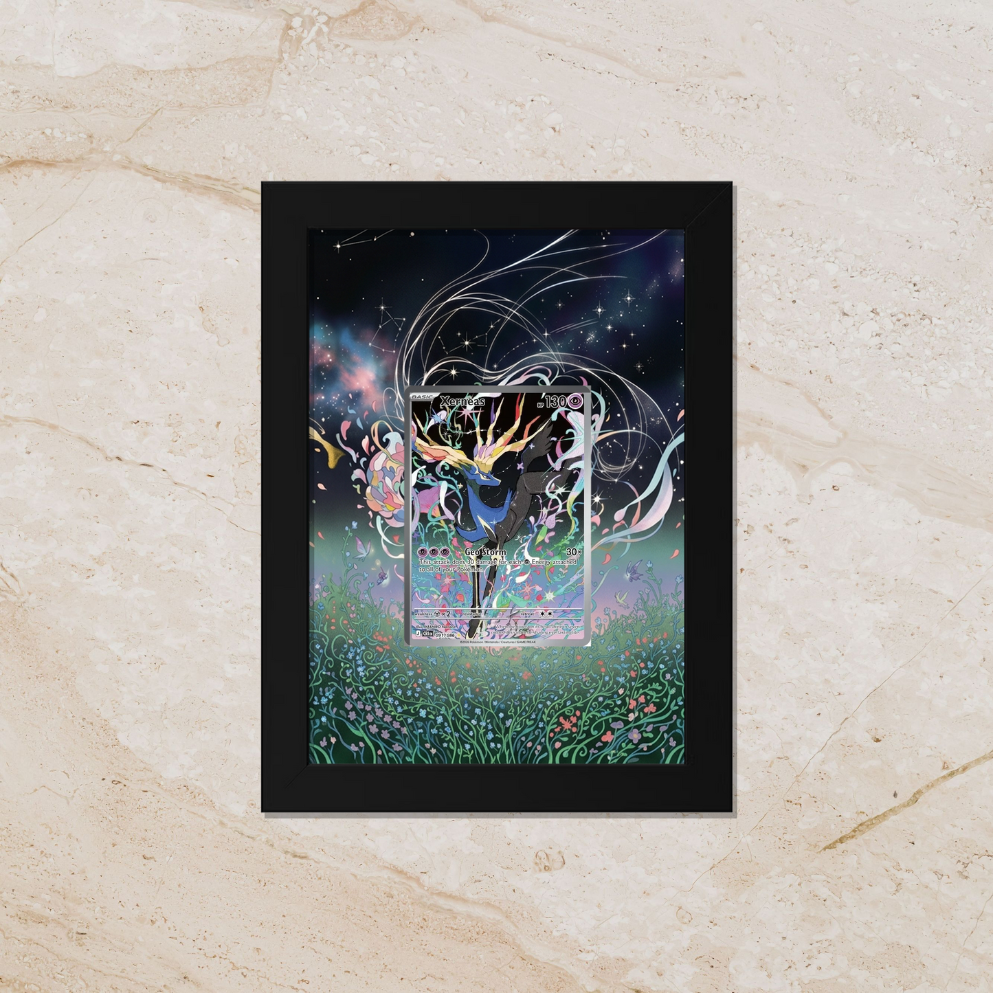 Xerneas ex Display Frame | Chaos Rising Legendary Card Showcase (8x10") – Fits Raw & Graded Cards