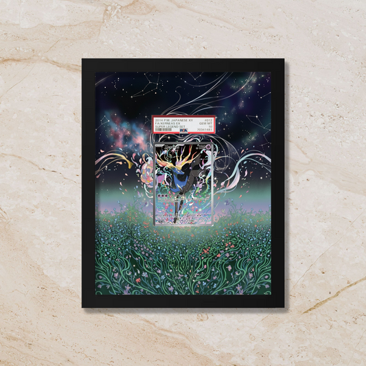 Xerneas ex Display Frame | Chaos Rising Legendary Card Showcase (8x10") – Fits Raw & Graded Cards