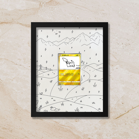 Yu Nagaba Pikachu Promo Display Frame | Special Edition Card Showcase (8x10") – Fits Raw & Graded Cards
